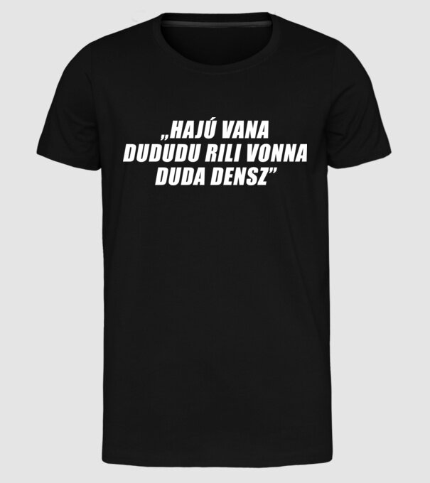  minta fekete pólón