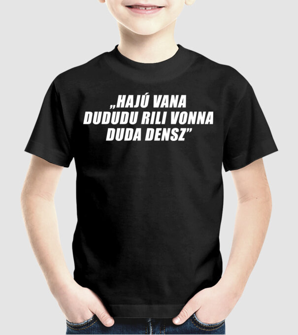 minta fekete pólón