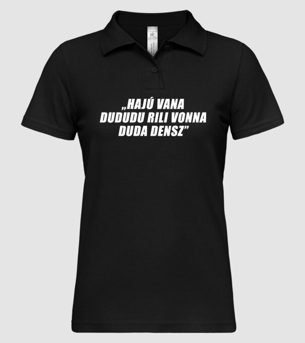  minta fekete pólón