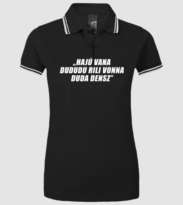  minta fekete pólón